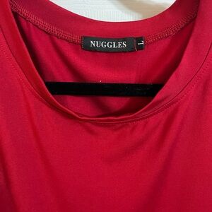 NUGGLES Women's Vibrant Red Long Sleeve Top